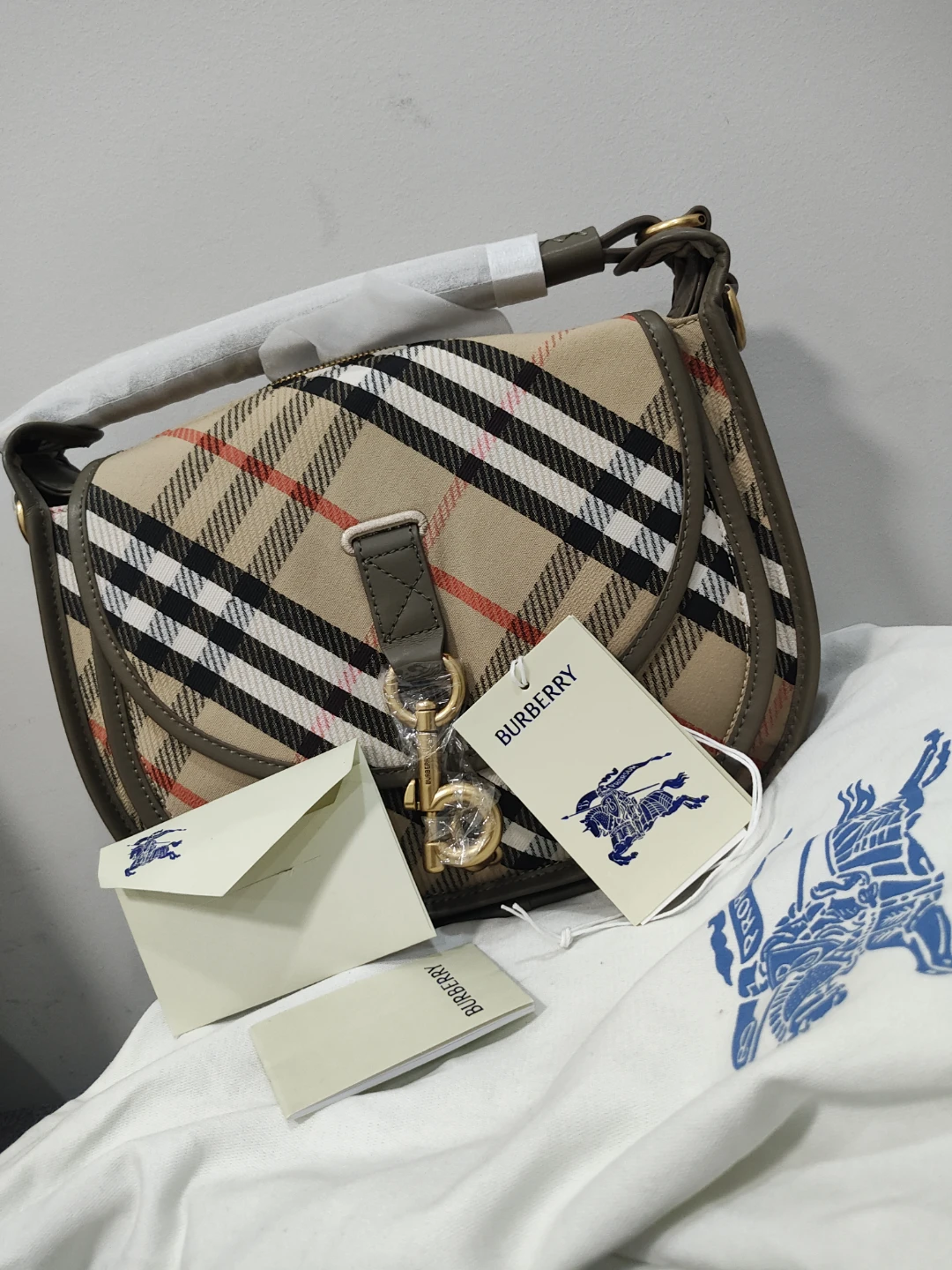 Burberry Nova Check Shoulder Bag