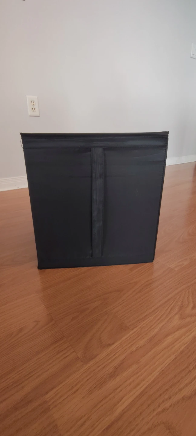 Black Collapsible Storage Bin