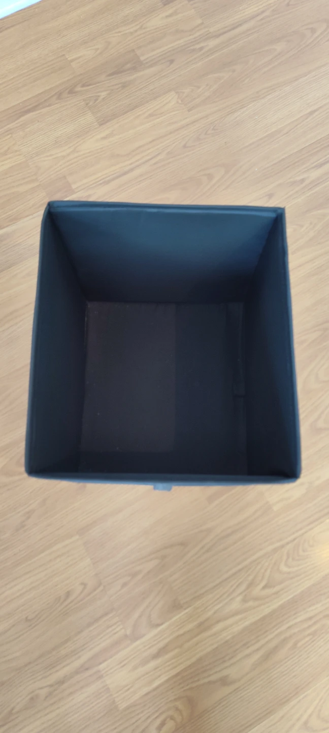 Black Collapsible Storage Bin - photo 2