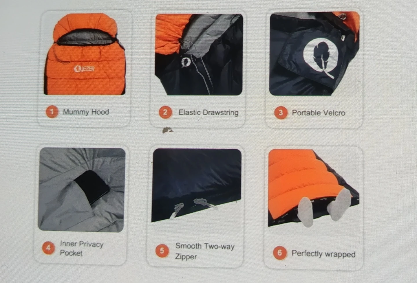 Qezer 600-Fill Down Sleeping Bag - photo 4