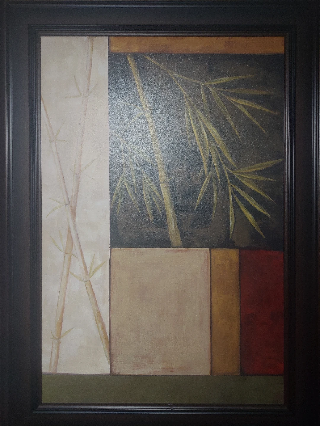 Set of 2 Framed Wall Art Prints - Bamboo and Floral - photo 2