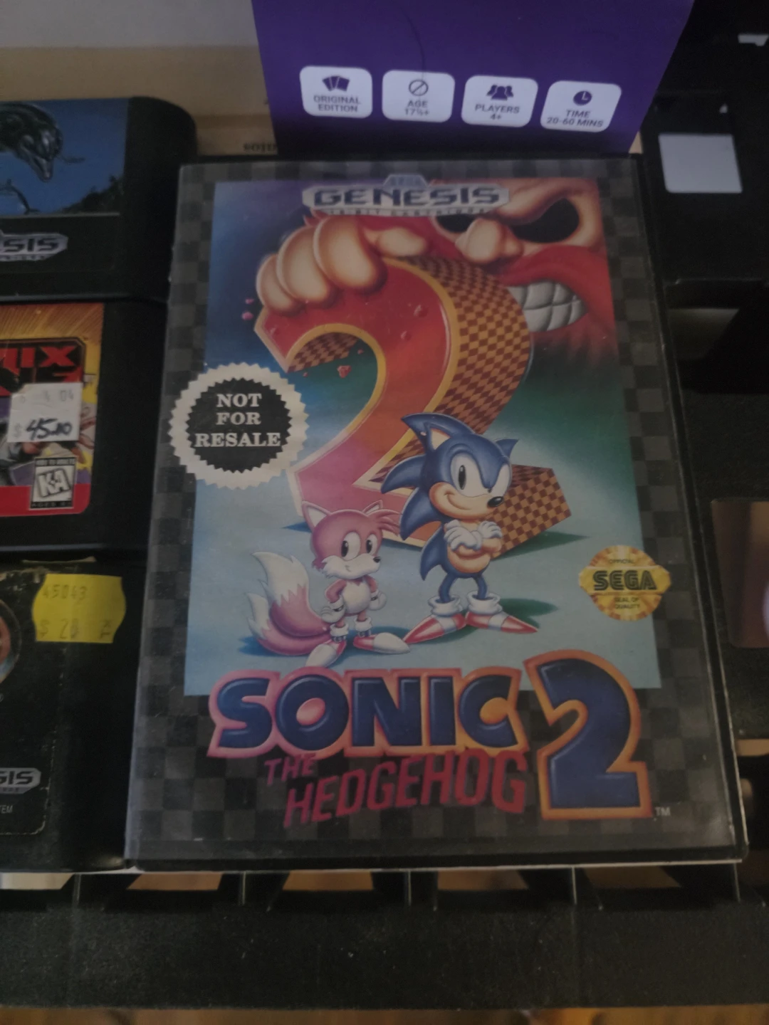 Sega Genesis Sonic the Hedgehog 2 Video Game