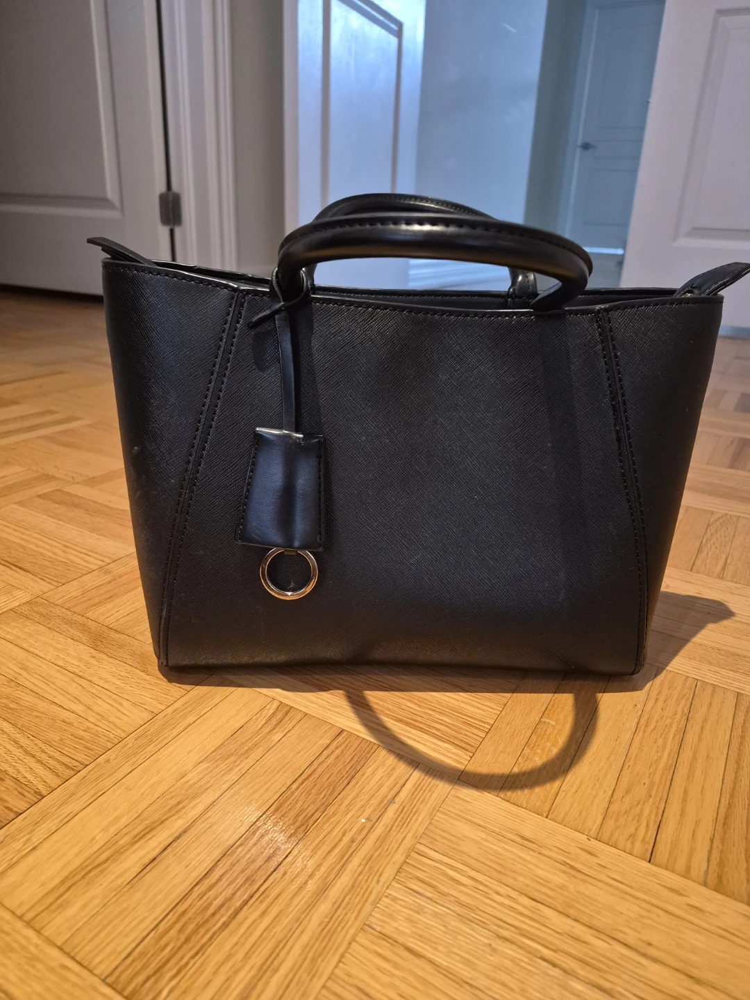 Zara Black  Leather Tote Bag - photo 2