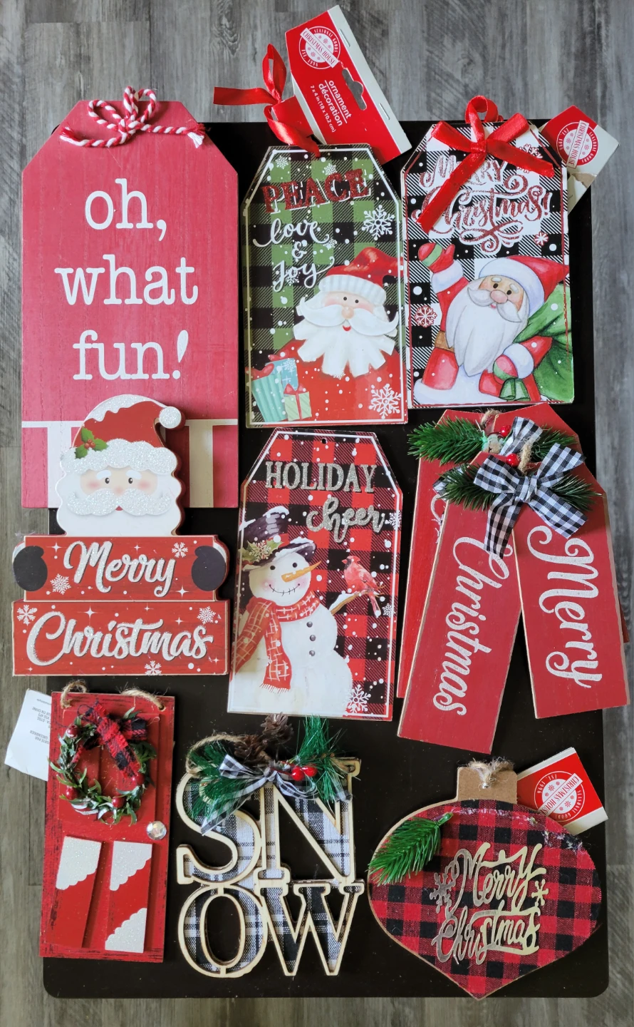 Wooden Xmas Signs (75 cents each)