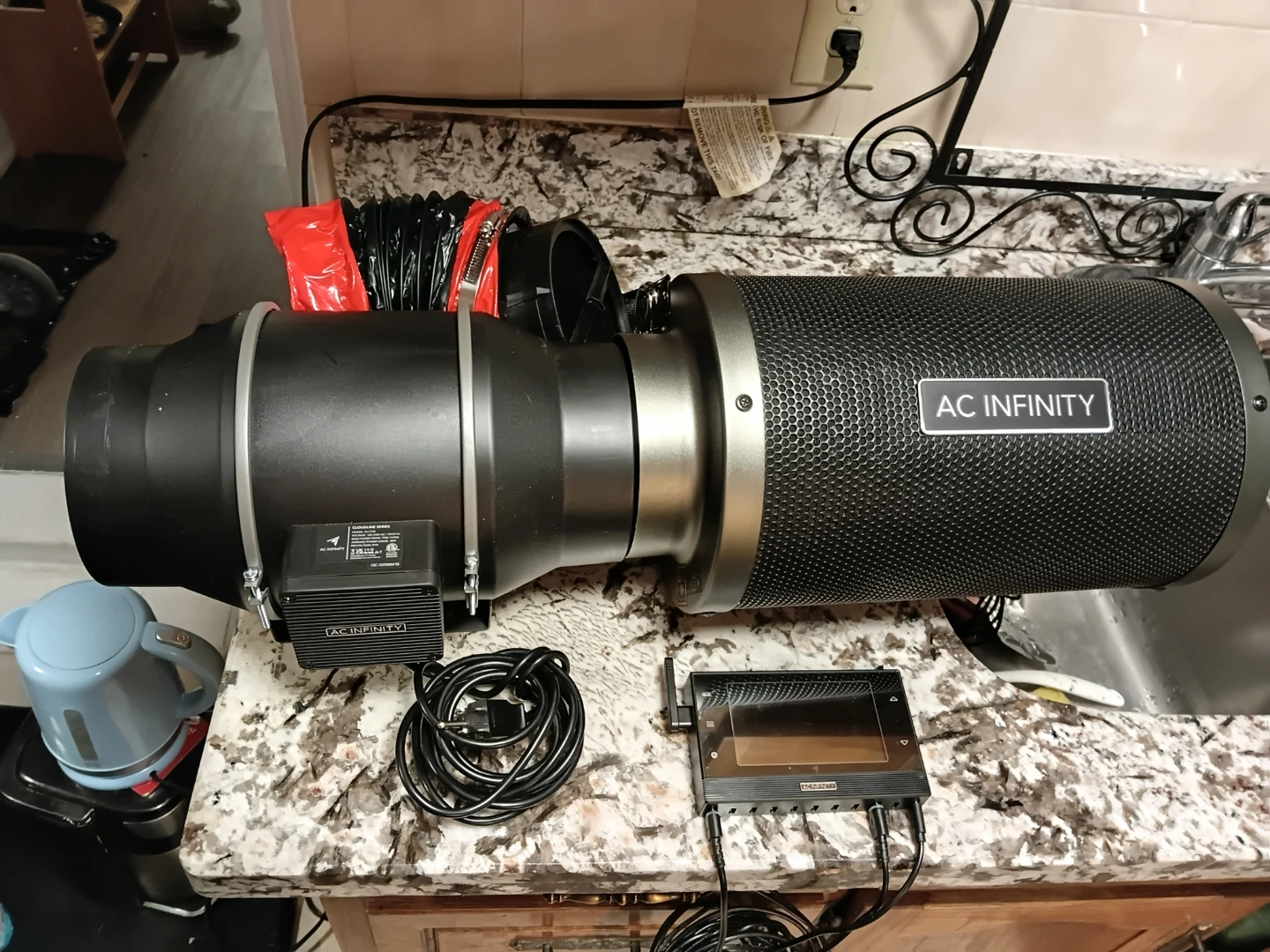AC Infinity CLOUDLINE Series Inline Fan with Controller