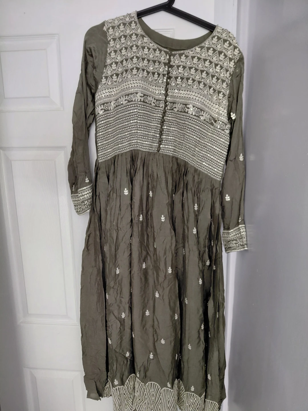 Green Kurti with Dupatta - photo 3