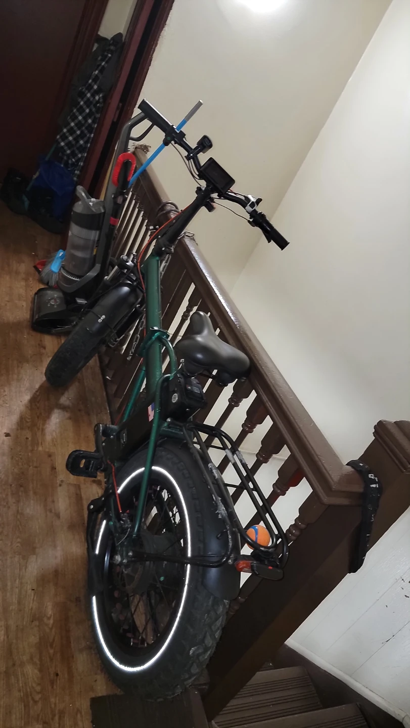 Green Fat Tire Electric Bike - photo 2