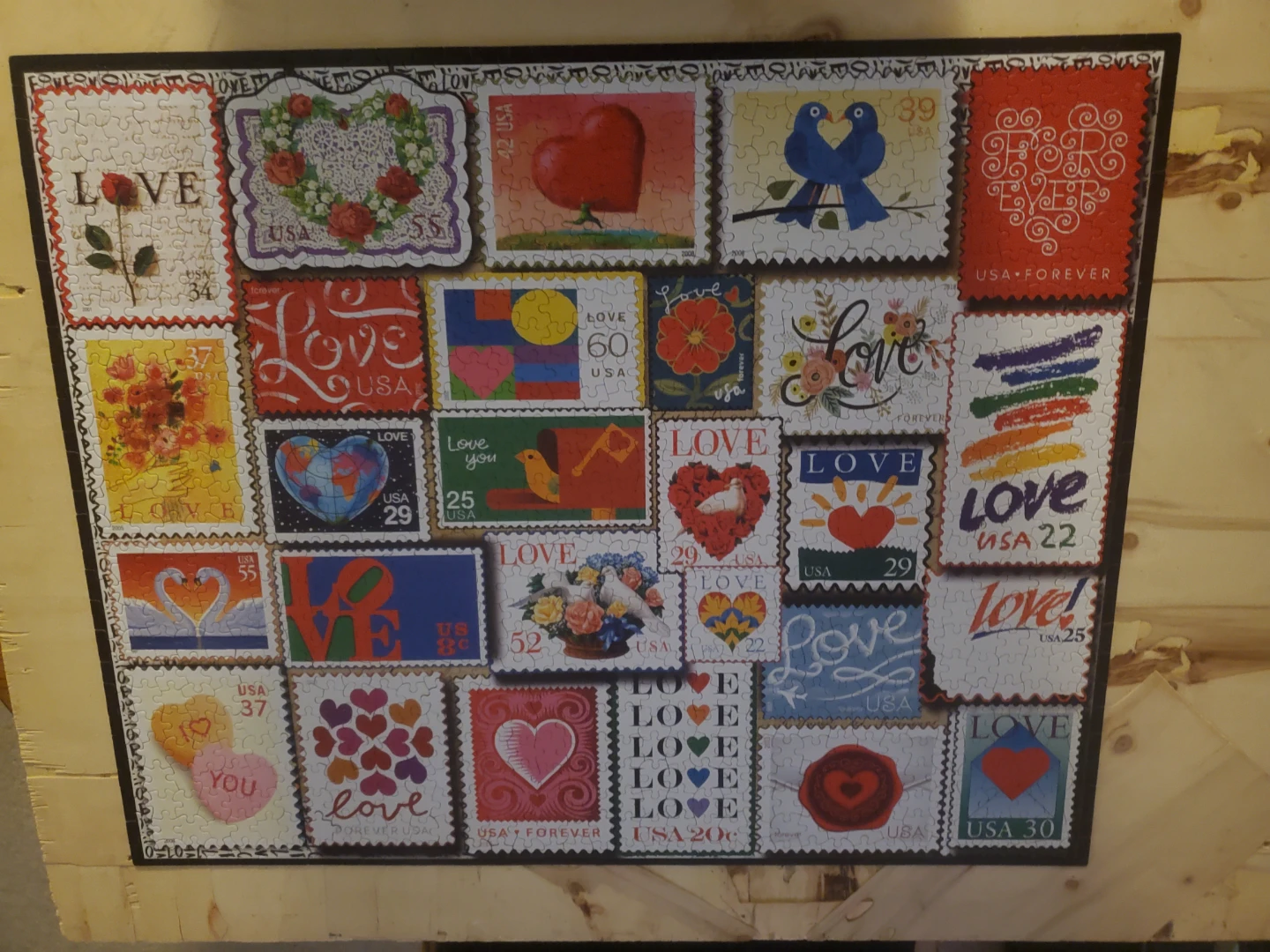 LOVE STAMPS PUZZLE - photo 2
