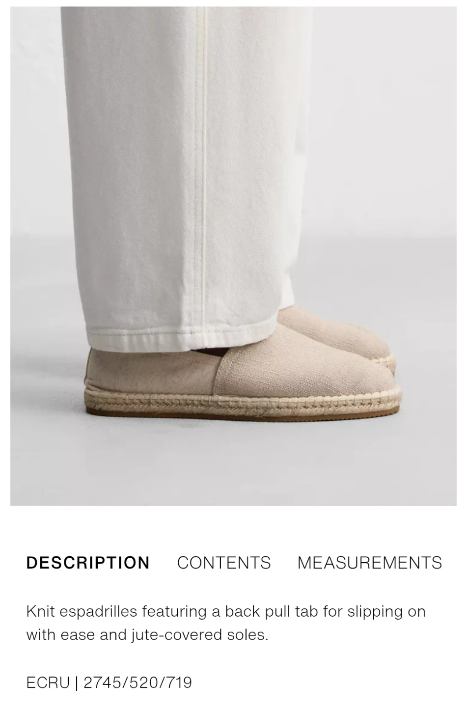 Zara Man Fabric Espadrilles Size 40 - photo 4