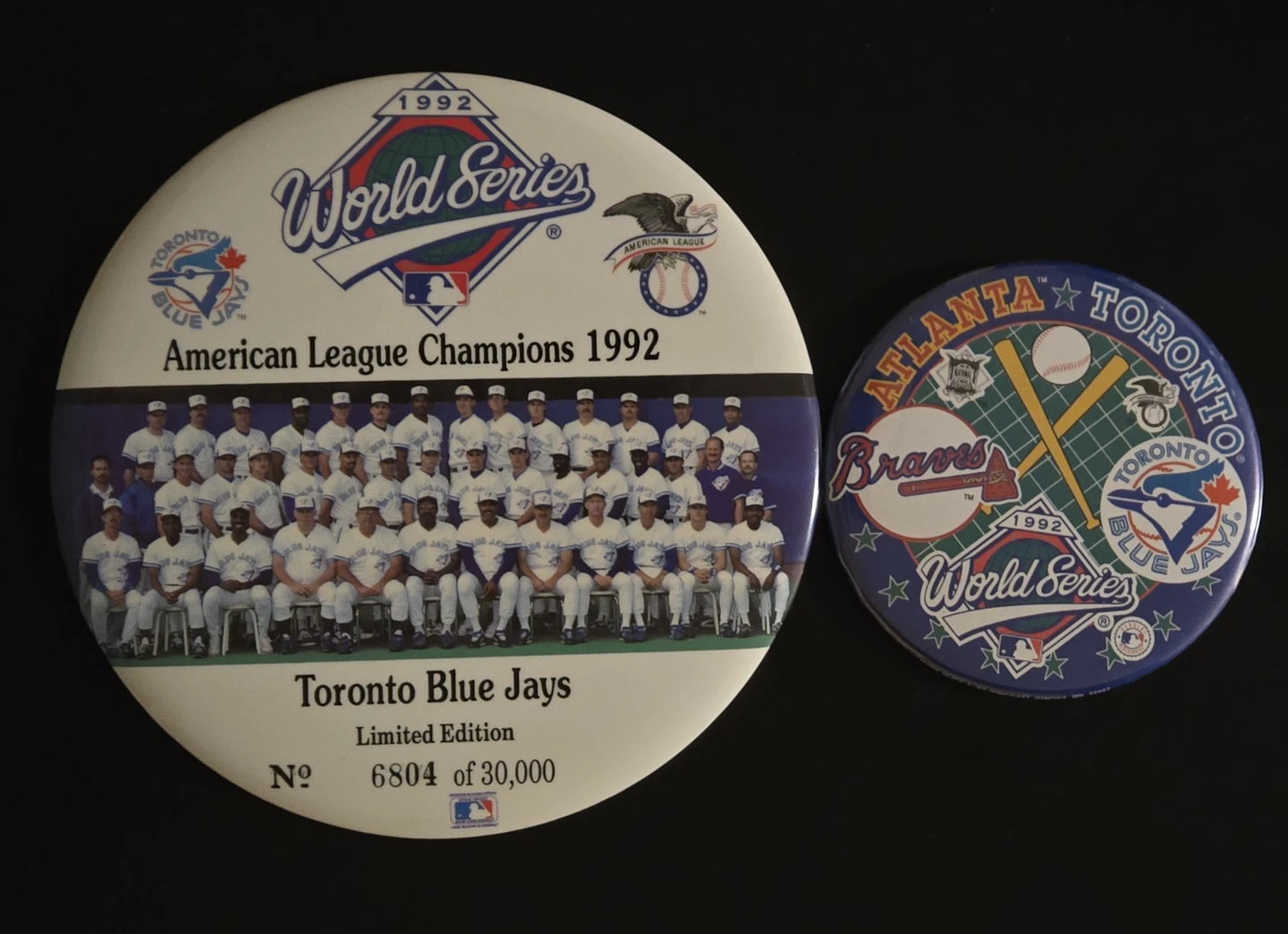 1992 World Series Toronto Blue Jays Limited Edition Pins
