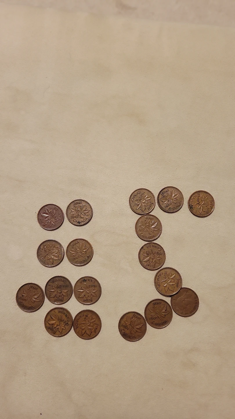 Collection of 25 Canadian Pennies - photo 5