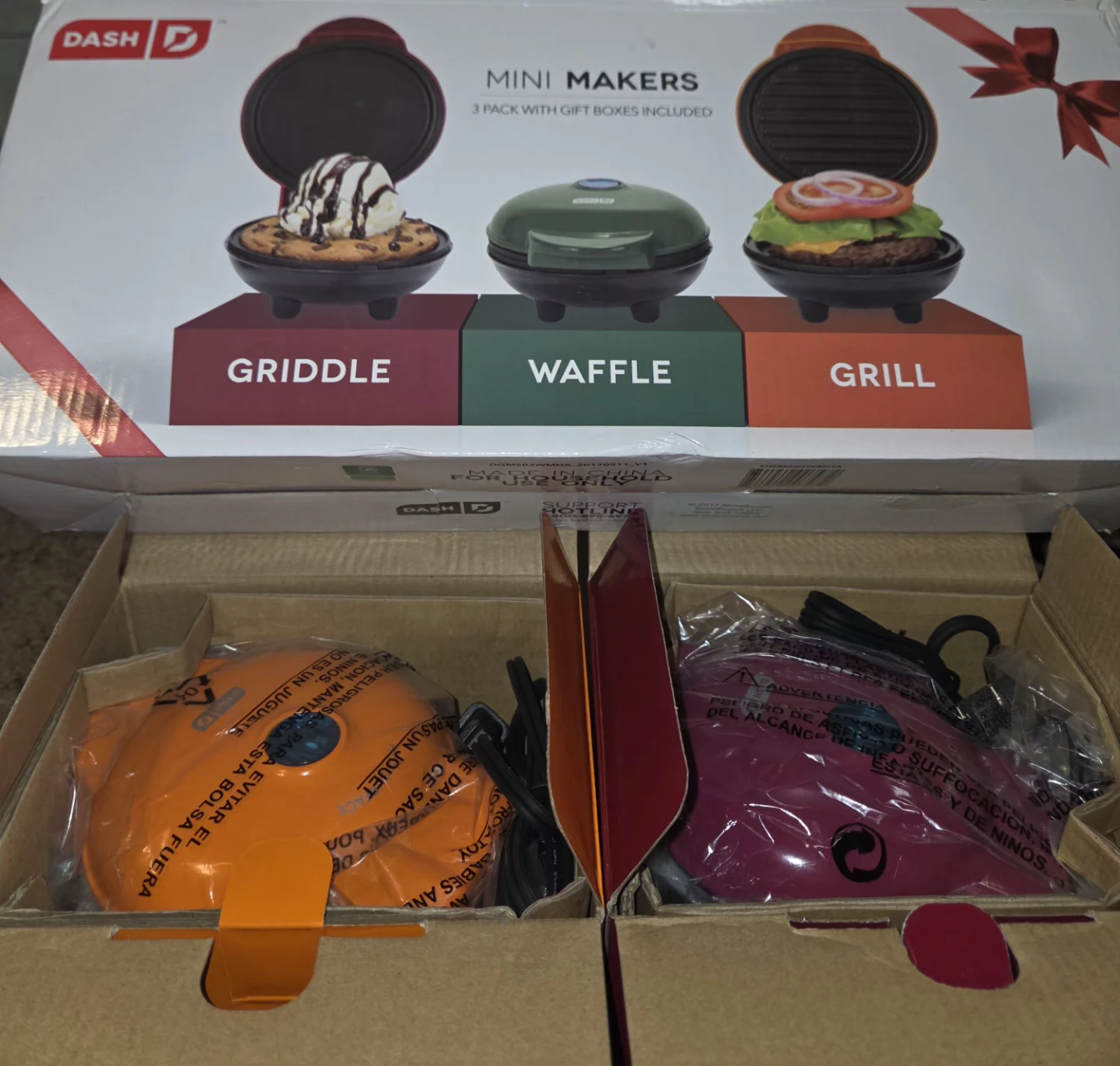 Dash Mini Makers 2-Pack Griddle, Grill Set - photo 3