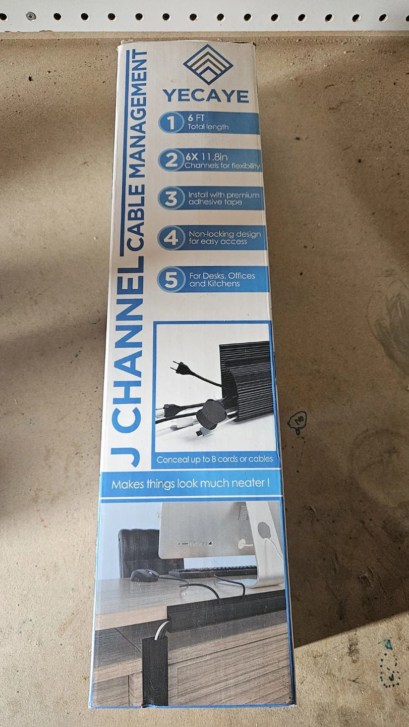YECAYE J Channel Cable Management 6ft
