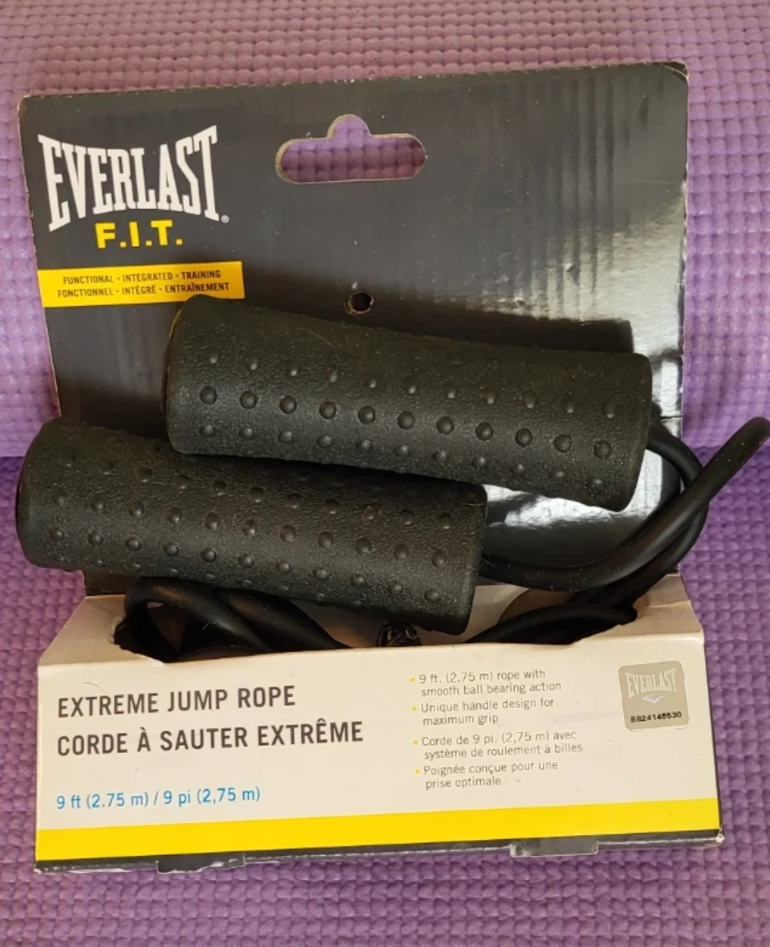 Yoga Mat, 10 lb Dumbbell & Everlast Extreme Jump Rope - photo 3