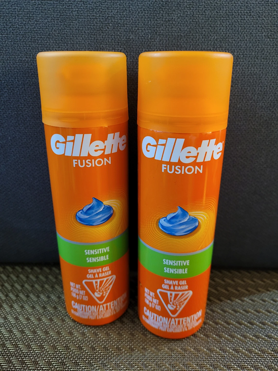 Gillette Fusion Sensitive Shave Gel (2 x 198g)
