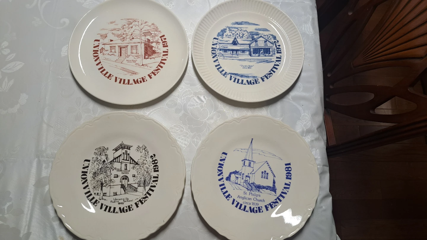 Unionville Village Festival Commemorative Plates (Set of 4)