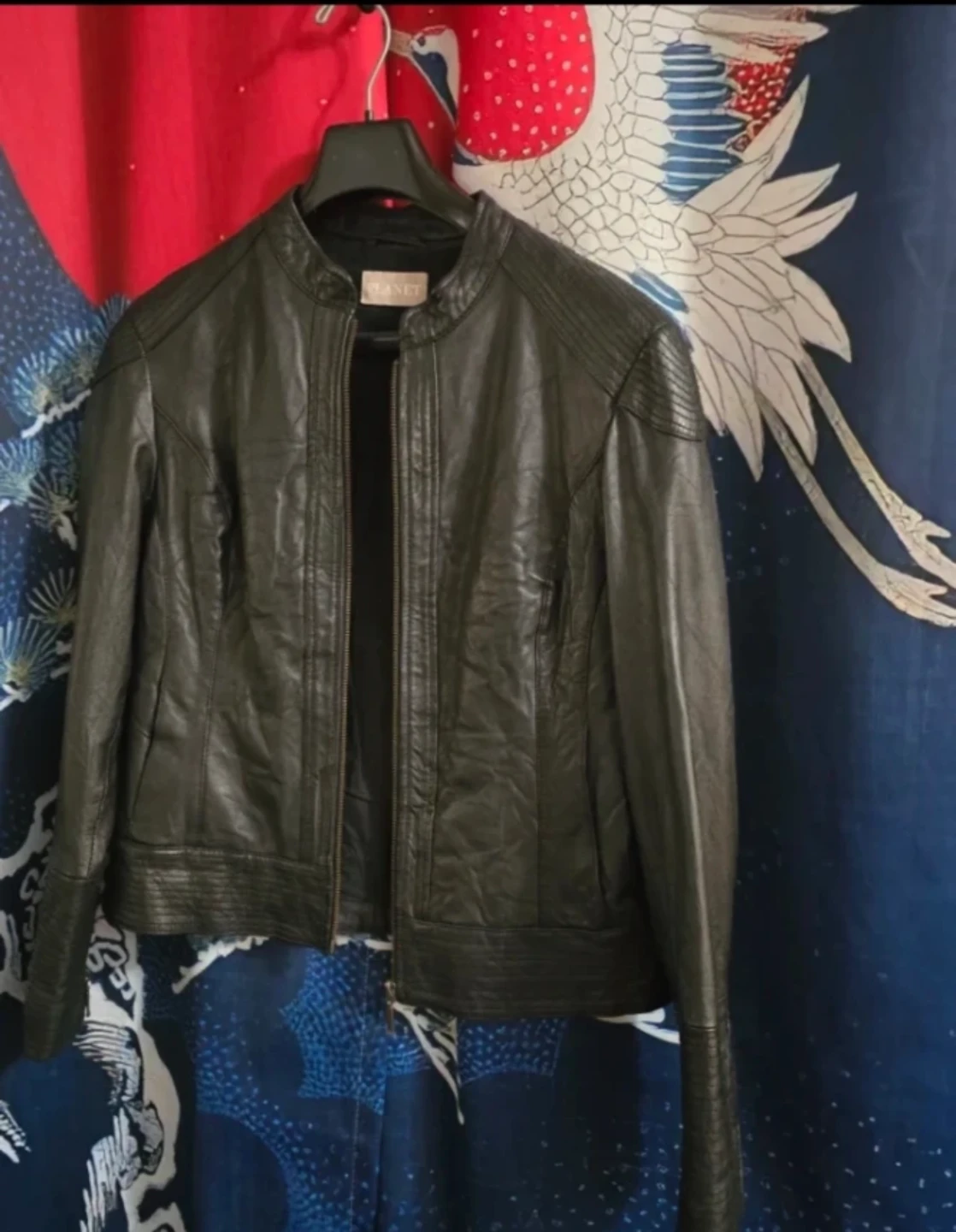 Planet Black Moto Leather Cool Jacket #thriftypicks