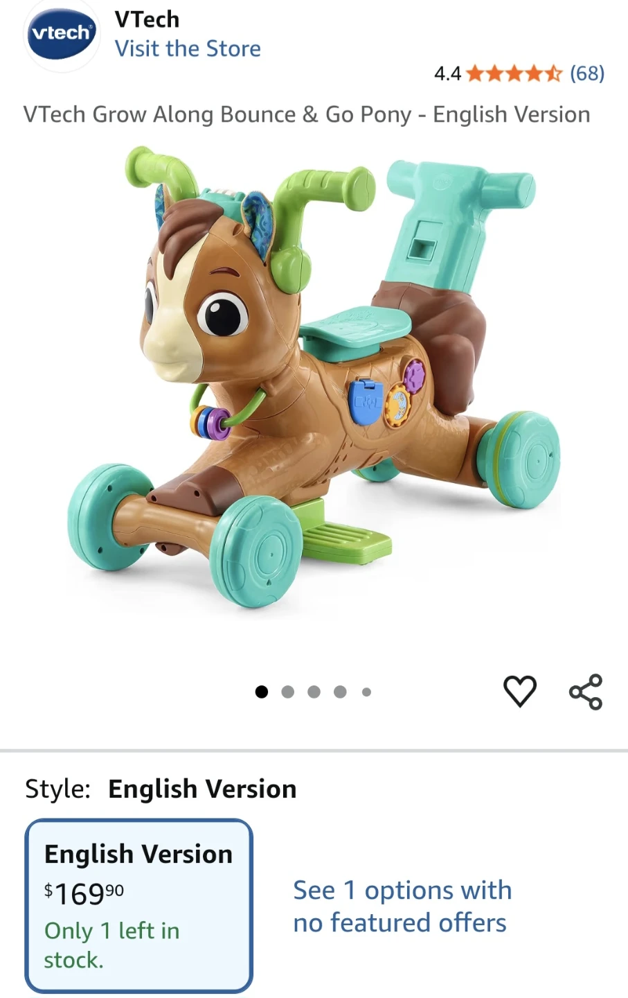 VTech 3-in-1 Grow Along Bounce & Go Pony - photo 2
