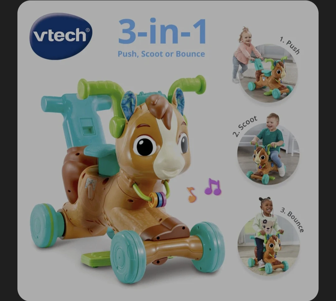 VTech 3-in-1 Grow Along Bounce & Go Pony - photo 4