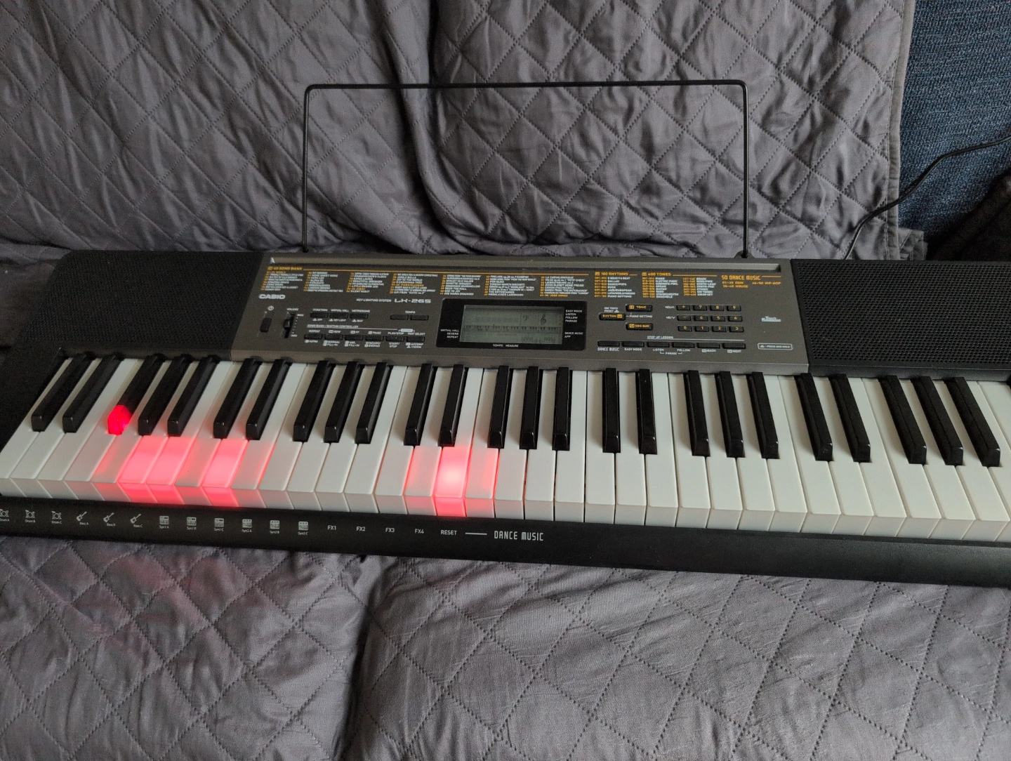 Casio LK 265 61 key keyboard