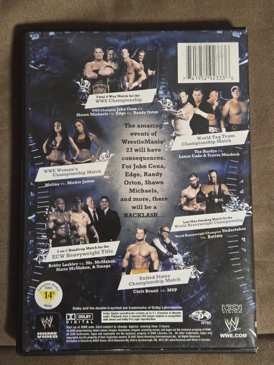 WWE Backlash 2007 DVD - photo 2