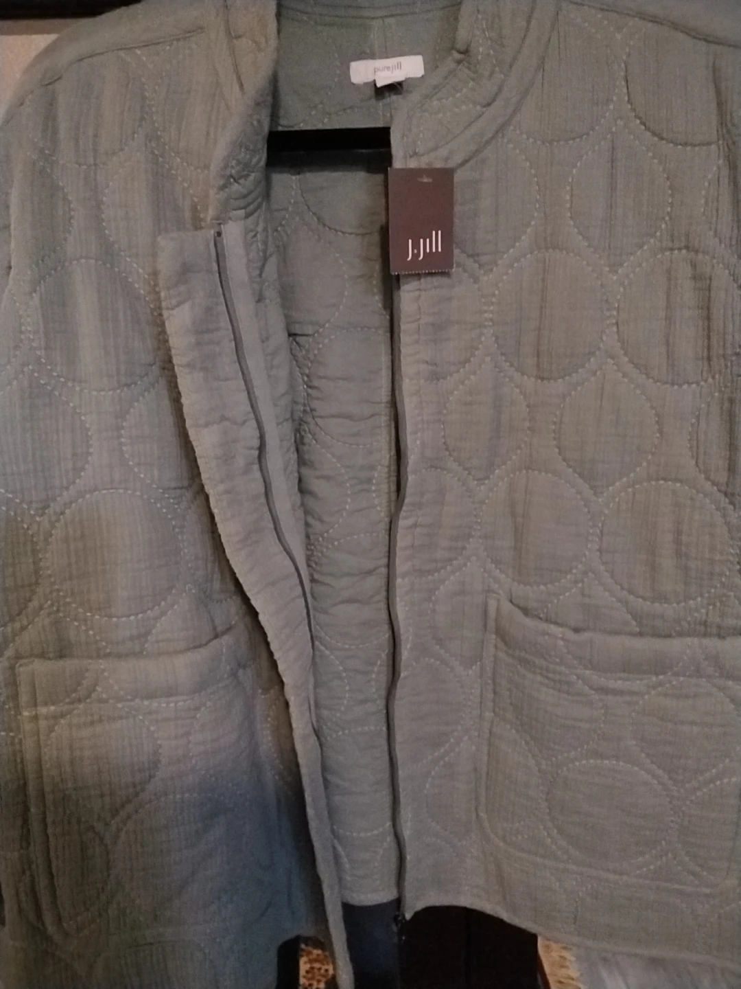 J.Jill Quilted Circle Pattern Jacket