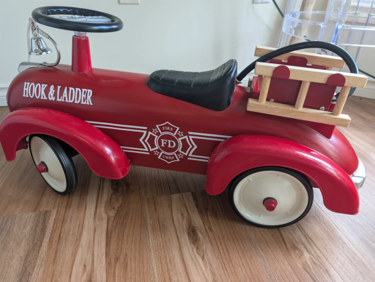 Red Hook & Ladder Fire Truck Ride-On Toy