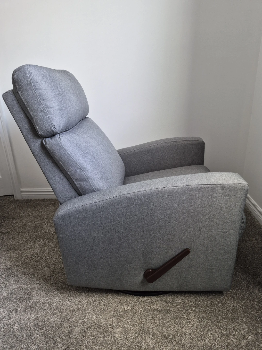 Glider/Recliner Chair (Dream on Me- Grey) - photo 2