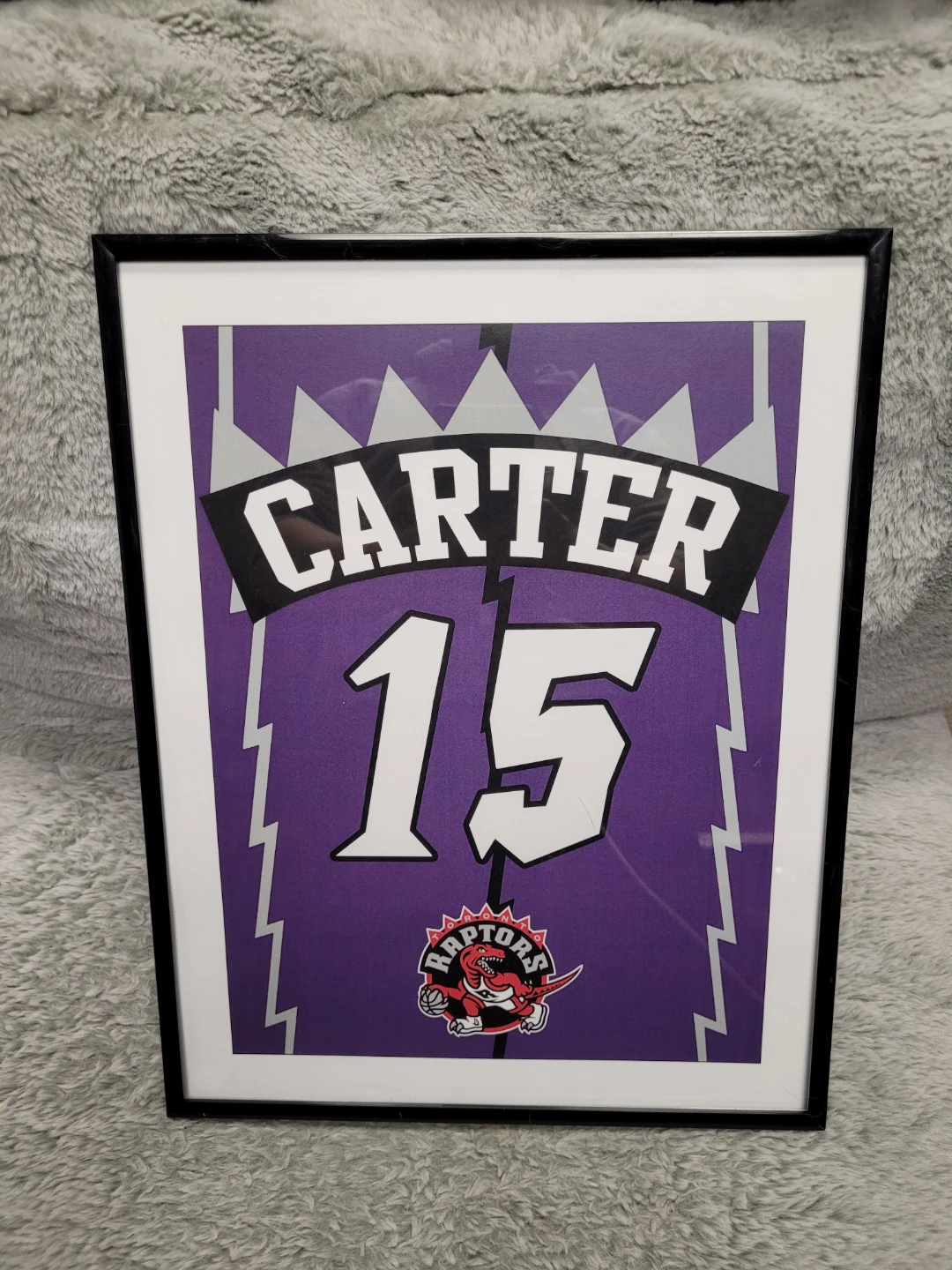 Vince Carter ( framed custom jersey print ( 14x12