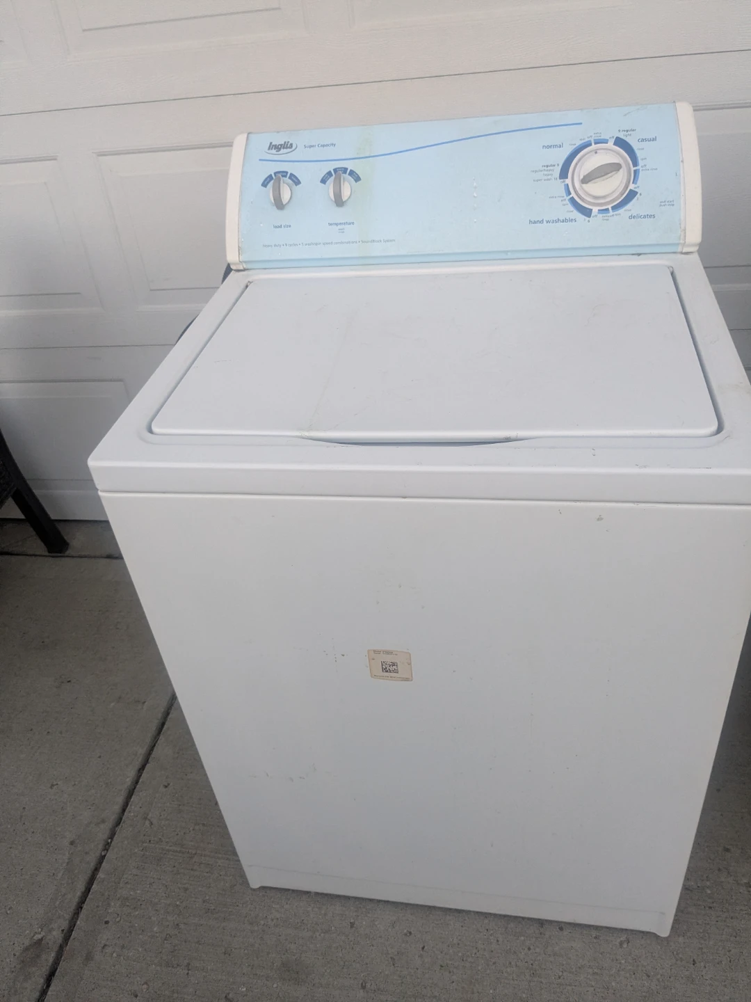 Inglis Top Load Washing Machine and Maytag Dryer Set