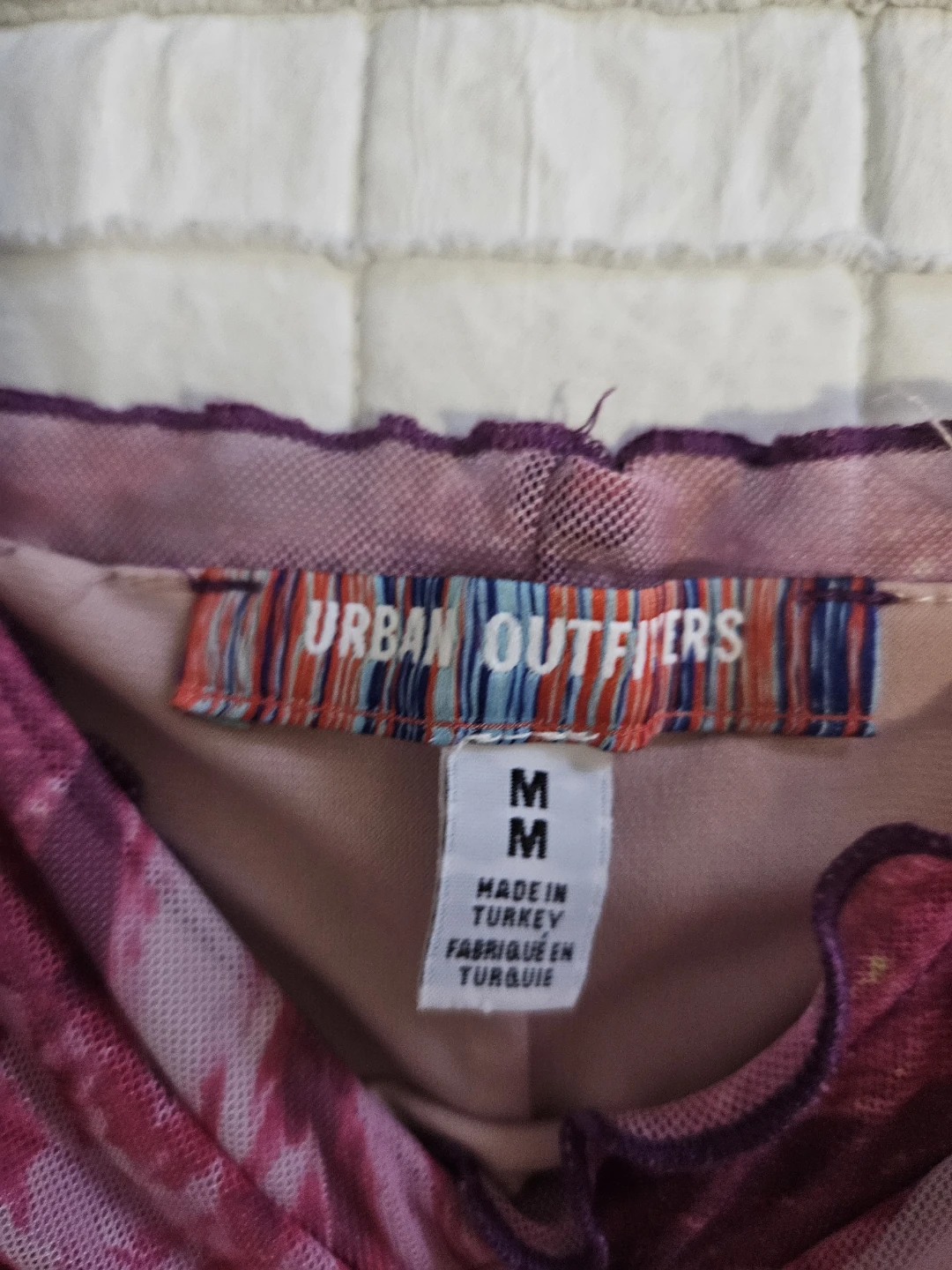 Urban Outfitters Pink Swirl Mesh Dress - Medium - photo 2