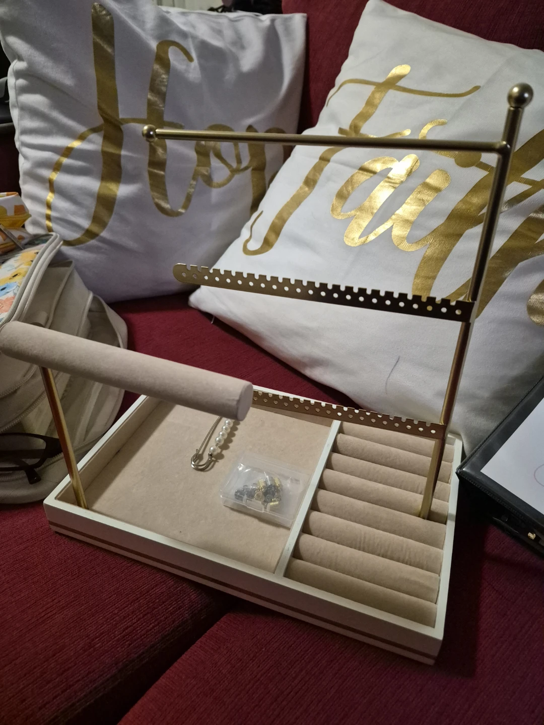 Jewelry Organizer Stand with Tray