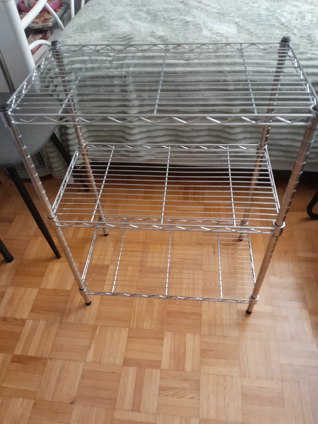 3-Tier Wire Shelving Unit