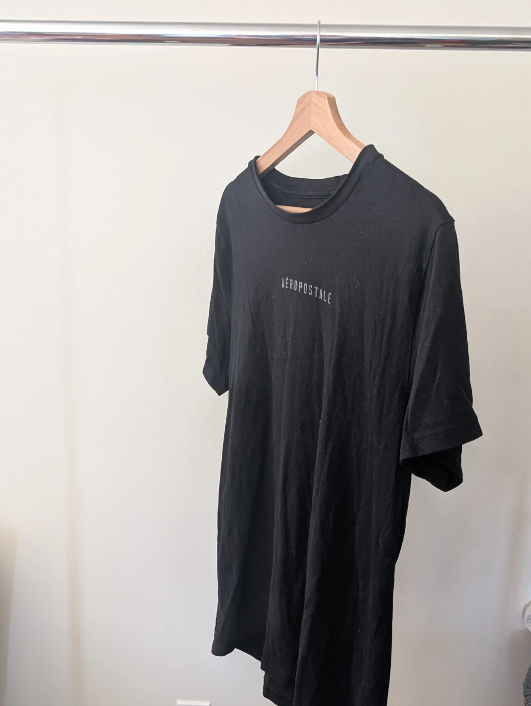 Aeropostale Black T-Shirt - Medium - photo 2