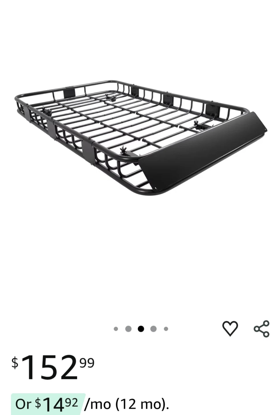 ECOTRIC 67" x 38" Universal Roof Rack Cargo Carrier Basket