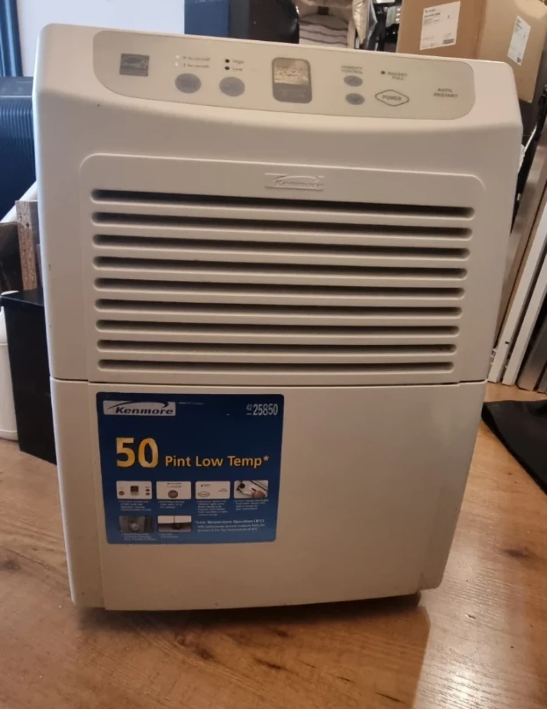Kenmore 50 Pint Low Temp Dehumidifier