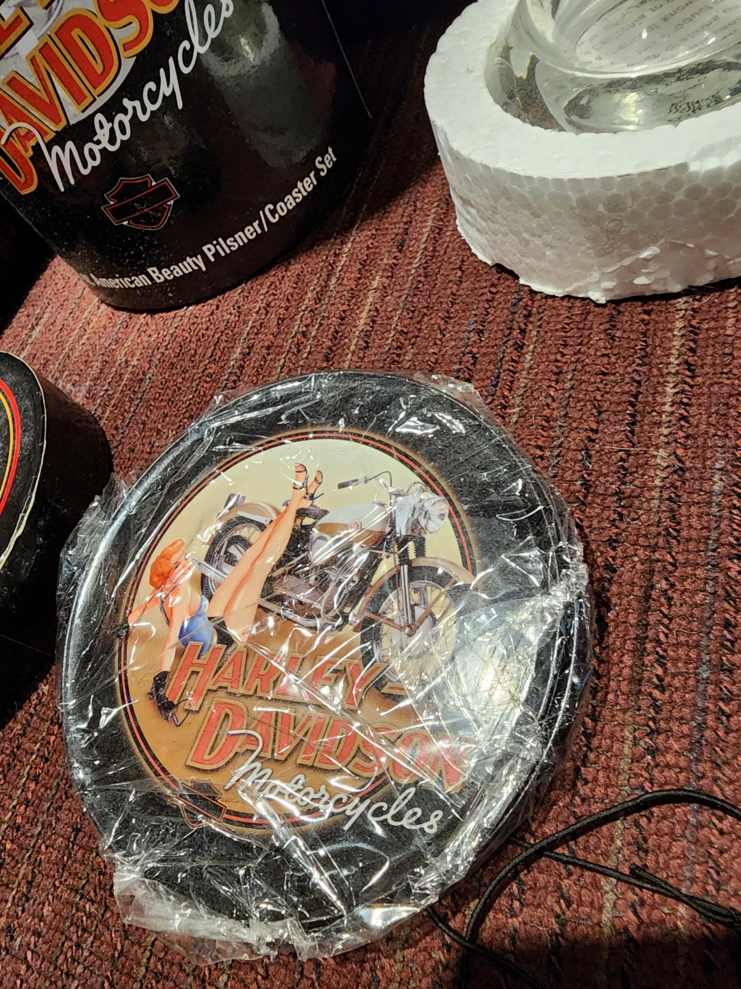 Harley-Davidson Pilsner Glass and Coaster Set - photo 2