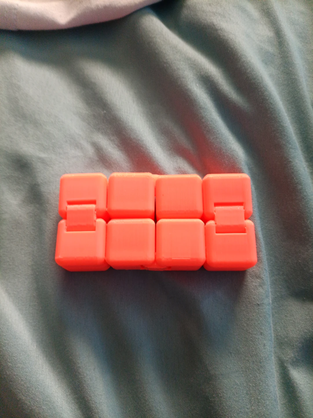 Orange Infinity Cube Fidget Toy - photo 3