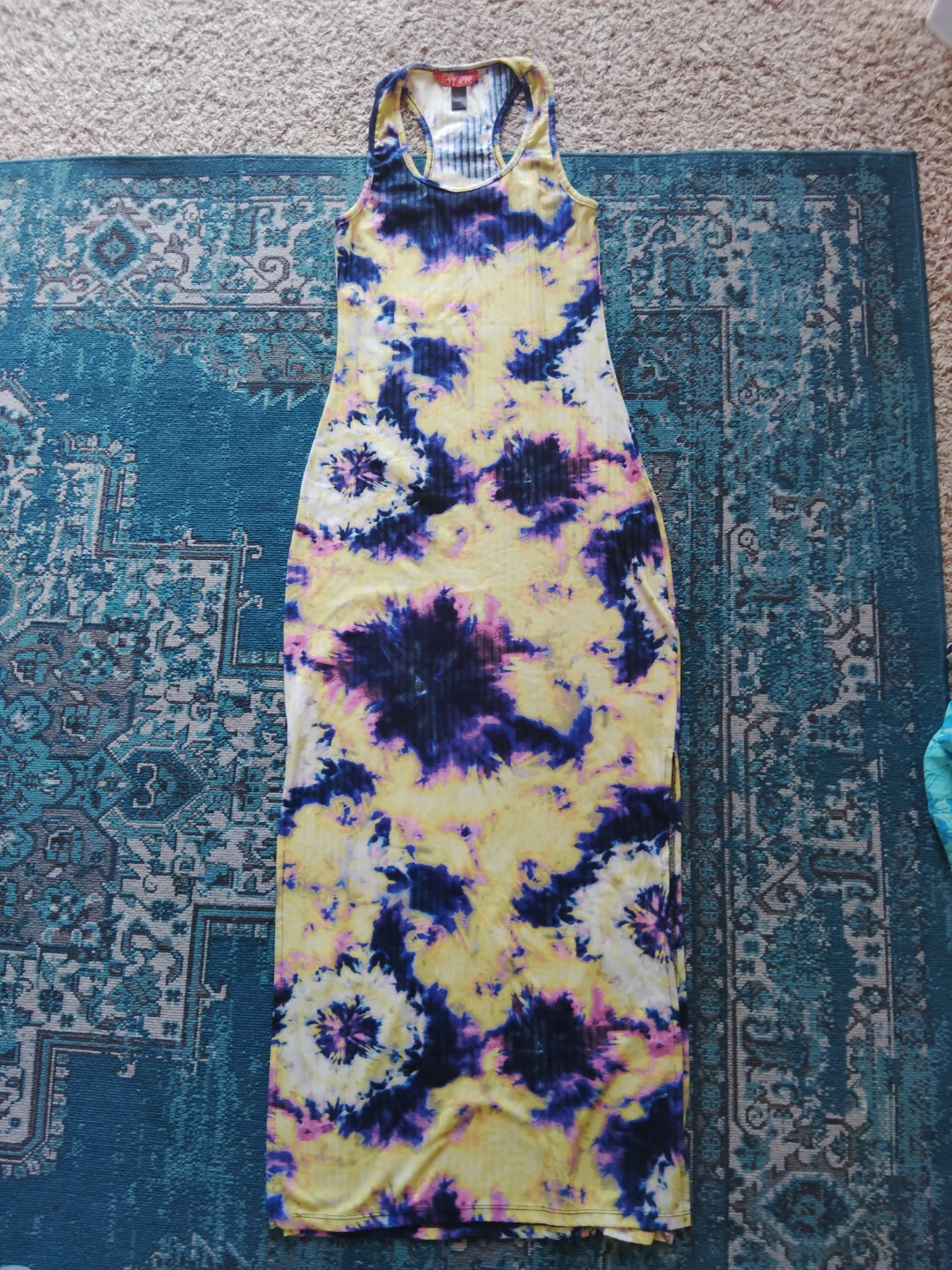 HOT KISS Tie Dye Tank Dress