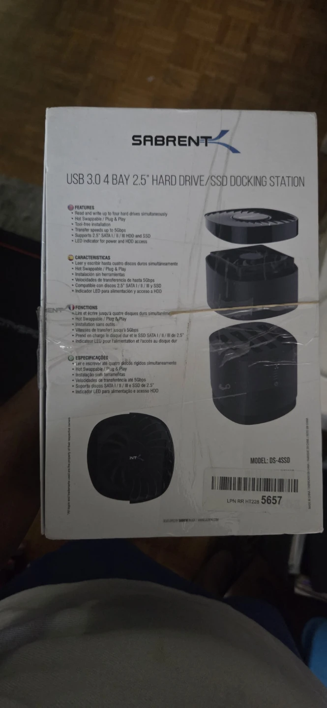 Sabrent USB 3.0 4 Bay 2.5" Hard Drive/SSD Docking Station - photo 3