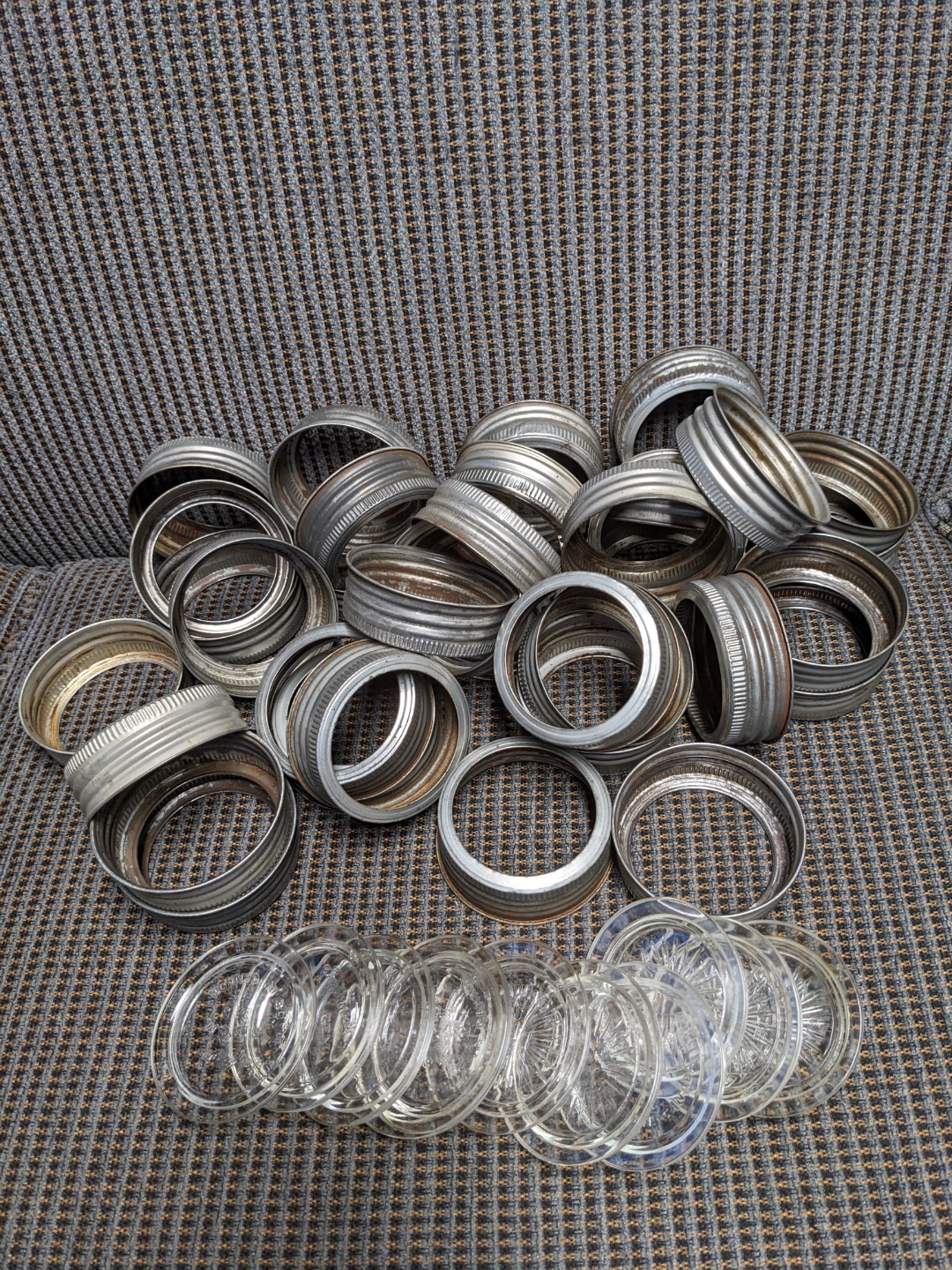 GlassJar Lids and Metal Rings