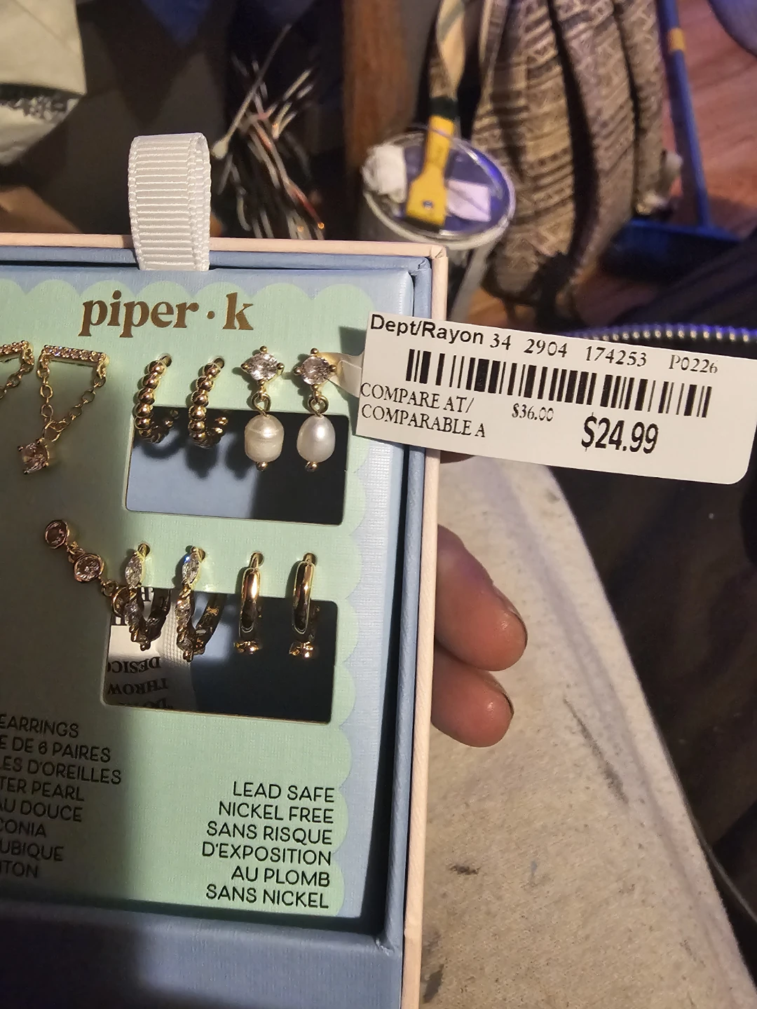 Piper K. Set of 6 Earrings - photo 2