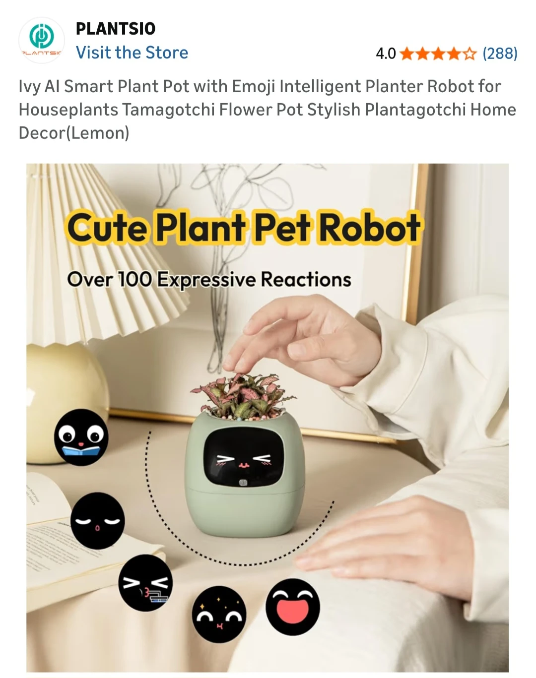Plantsio Ivy AI Smart Planter