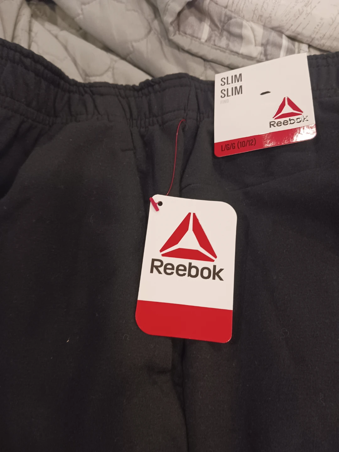 Reebok Black Slim Fit Joggers L/G (10/12) - photo 2