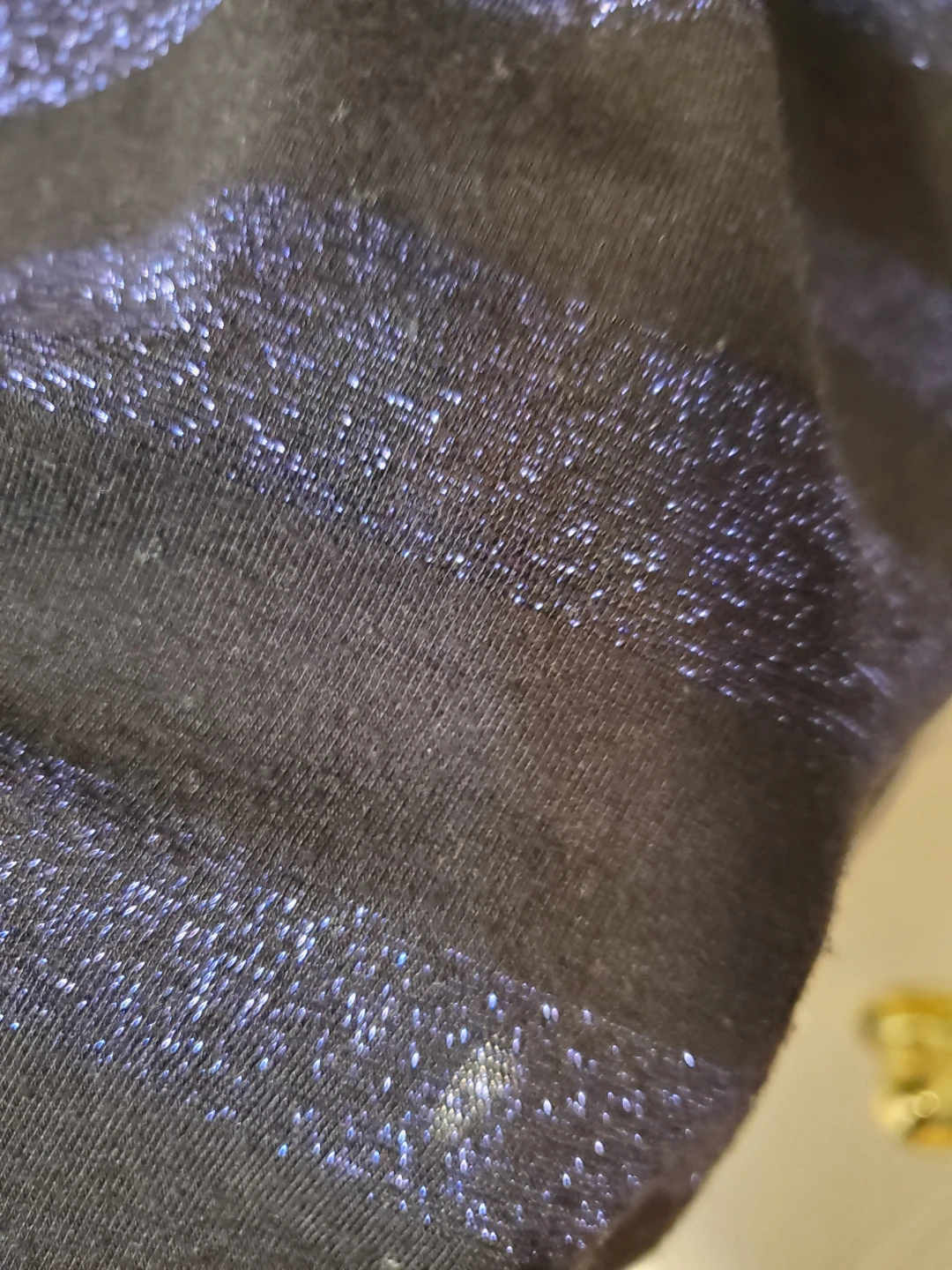 Black and Blue Striped Metallic Top - Size 1X - photo 3