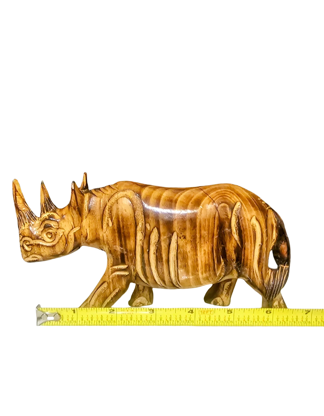 Carved Wooden Elephant Figurine