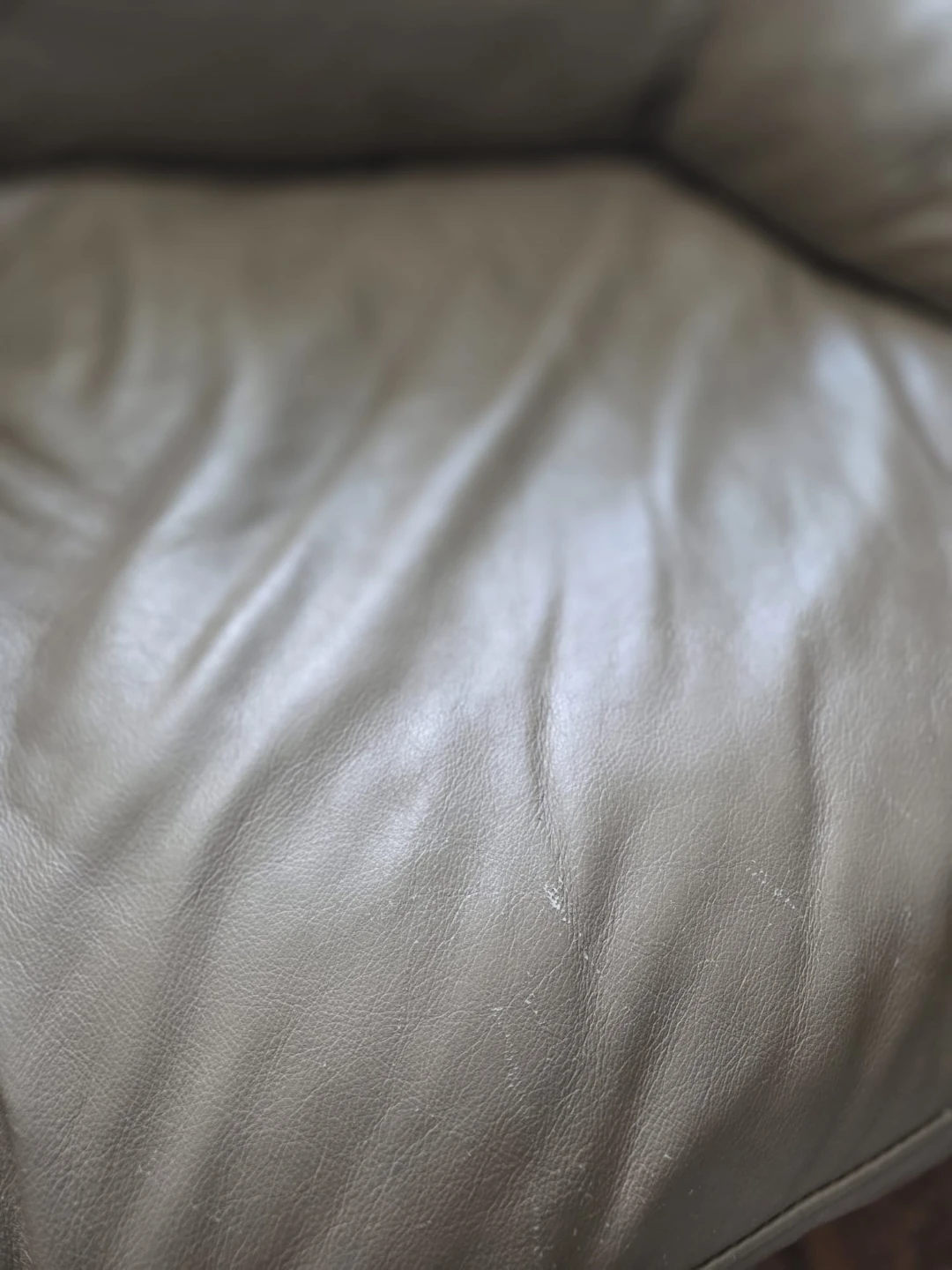 Light Brown Geuine Full Leather Couch - photo 3