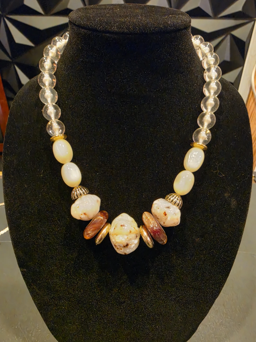 Mixed Bead Statement Necklace