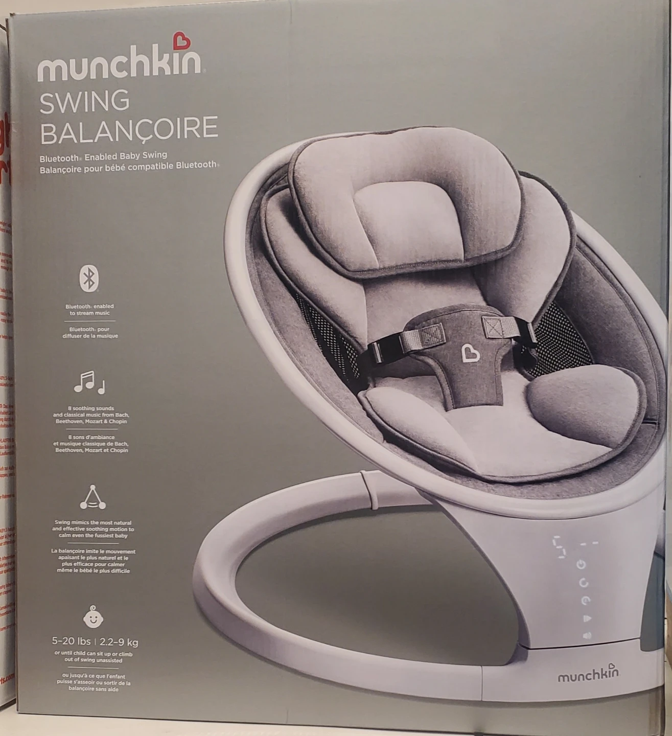 Munchkin Bluetooth Enabled Baby Swing