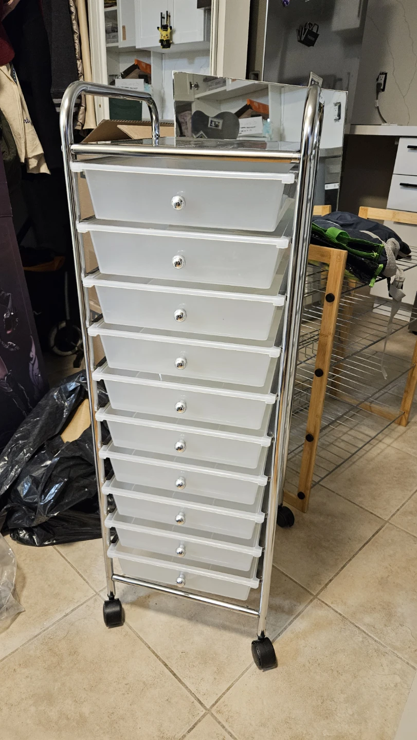 10 Drawer Rolling Storage Cart